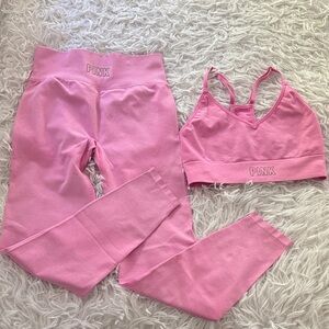 Pink Victoria Secret Activewear Set